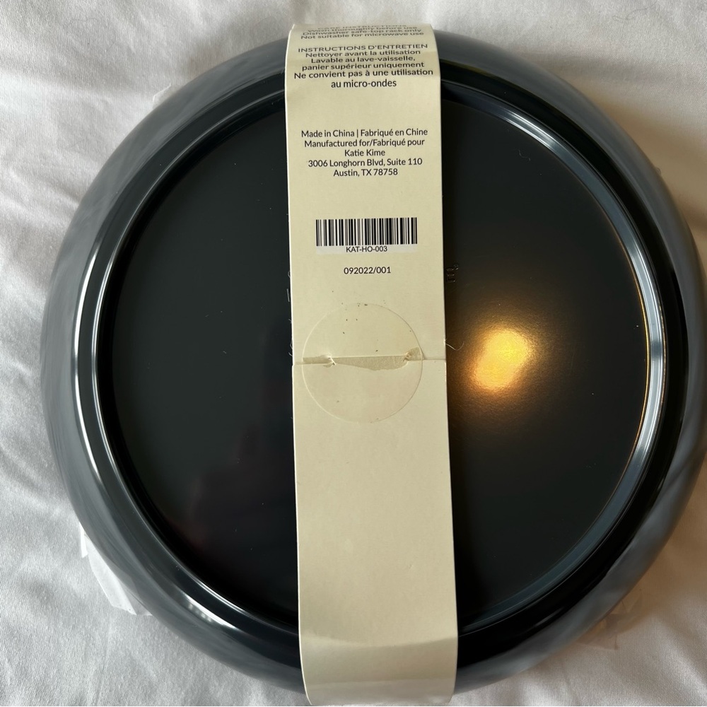 Katie Kime Navy Melamine Plate Set - Picture 3 of 4